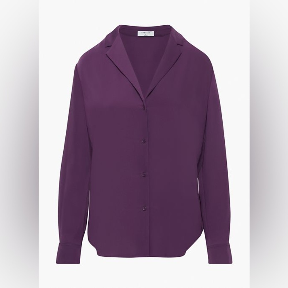 Aritzia Monocle Shirt in Dewberry Purple